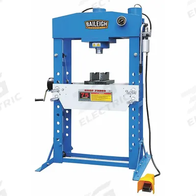 BAILEIGH Hydraulic Press: Air, H-Frame - Air-Operated H-Frame Hydraulic Presses