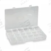 WESTWARD Compartment Box: 9 1/4 in x 15 in x 1 7/8 in, Clear, Not Electrostatic Discharge Conductive (MPN 2HFR5). Key specifications — ESD Conductive: Not Electrostatic Discharge Conductive; Color: Clear; Brand: WESTWARD; Material: Plastic.