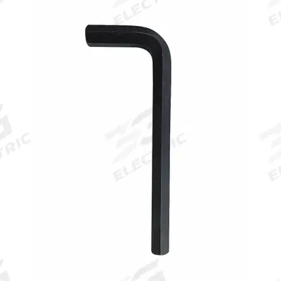 WESTWARD Hex Key: 0 Ball Ends, 3/8 in Tip Size, SAE, Short, Alloy Steel, Black Oxide - L-Shaped Hex Keys