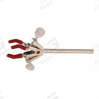 OHAUS Single Clamp: Dual Adjust Clamp, Zinc, 8 3/4 in Overall Lg, 3 Prongs, 2 3/8 in Overall Ht (MPN CLM-ULTRA3DZM). Key specifications — attr1025734: OHAUS; attr1025737: Zinc; attr1025736: Nickel Plated; attr1025747: Dual Adjust Clamp.