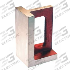 SUBURBAN Angle Plate: Cast Iron, 3 3/4 in L x 4 in W x 5 in H, 0.0005 in Square & Parallel, Ground (MPN URA-030405-G). Key specifications — attr1032408: 0.00025 in; attr1032391: SUBURBAN; attr1032395: 0.0005 in.