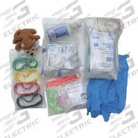 Child Response Refill Kit: 62 Components, Plastic, Poly Bag, Clear, Child Response Kit, Plastic (MPN 889). Key specifications — Brand: EMI; Adhesive Bandages Included: (4) Adhesive Bandages; Product Type: Child Response Refill Kit; PPE and Disposal Equipment Included: CPR Lifeshield; Oral and Inhalant Medicinals Included: (4) Ammonia Towelettes; Topical Medicinals Included: (10) Antimicrobial Hand Wipes; Wound Dressings Included: Triangular Bandages; Housing Material: Plastic.