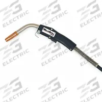 TWECO MIG Gun: WeldSkill WM 400, 400 A, 0.045 in, 15 ft, Miller-Compatible (MPN 10471027). Key specifications — For Rear Connection Type: Miller-Compatible; Contact Tip Series: WS14; MIG Gun Model: WM400M-15-3545; For Gas Type: CO2 (Carbon Dioxide).
