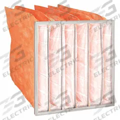 GRAINGER Pocket Air Filter: 24 in x 24 in x 29 in, MERV 11, Orange, Synthetic, 6 Pockets (MPN 6B648). Key specifications — Display Sell UOM: EA; Brand: GRAINGER; Media Material: Synthetic; Performance Rating: MERV 11.