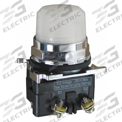 EATON Pilot Light: 30 mm Panel Mounting Size, White, LED - LED Pilot-Lights