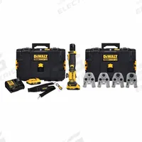 DEWALT Compact Press Tool with Jaw: 20V MAX, Compact, Inline, For 1/2 in to 1 1/4 in Pipe (MPN DCE210D2K). Key specifications — attr525712: 1/2 to 1-1/4 in; attr518712: (1) Charger.