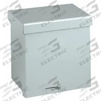 WIEGMANN Enclosure: Steel, 10 in x 10 in x 4 in, 3R, Solid Cover, Screw On, Galvanized (MPN RSC101004GNK). Key specifications — Brand: WIEGMANN; Closure Method: Padlock Hasp; Knockouts: Not Included.
