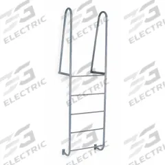 COTTERMAN Fixed Ladder: 8 ft Overall Ht, 27.5 in Overall Wd, Steel, 300 lb Load Capacity, 5 Rungs (MPN D5WT C1 P6). Key specifications — attr1050722: COTTERMAN; attr1050760: Assembled; attr1083696: 1.