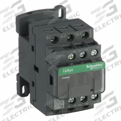 SCHNEIDER IEC Magnetic Contactor: Non-Reversing, 3 Poles, 3NO Contacts, 9 A, 24V AC Coil (MPN LC1D09B7). Key specifications — Brand: SCHNEIDER; Integrated Surge Suppression: No.