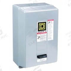 SQUARE D Magnetic Motor Starter: Non-Reversing, 2 Poles, NEMA Size 2, 45 A, 240V AC Coil (MPN 8536SDG6V03). Key specifications — Brand: SQUARE D; Coil Voltage: 220/240V AC; Phase: Single; Operator: None; Terminal Connection Type: Screw Clamp Terminals; Includes Pilot Light: No; Operator Controls: None; Auxiliary Contacts Included: No Auxiliary Contacts Included.
