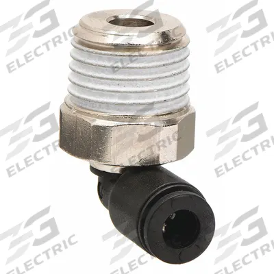 LEGRIS Push-Fit Elbow Fitting: 5/32 in OD x 1/4 in Pipe Size, Push-to-Connect x MBSPT - Nylon & Nickel-Plated Brass Tube Fittings