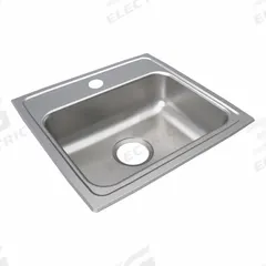JUST MANUFACTURING Bowl Drop-In Sink: 19 in Overall Lg, 18 in Overall Wd, 5 in Bowl Dp, 1 Bowls (MPN SLADA17519A501-J). Key specifications — Brand: JUST MANUFACTURING; Color Family: Silver/Gray.