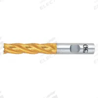 OSG Roughing End Mill: High Speed Steel, TiN Coating, 5 Flute, 1" Mill Dia, 2" LOC, 4-1/2" OAL (MPN 6910505)