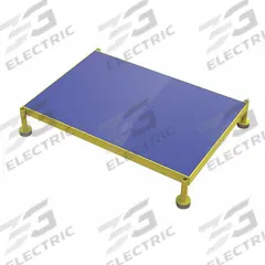 TRI-ARC Adjustable Height Work Platform: 8 in Platform Ht - Max, 24 in Platform Wd, Steel, Adj Ht (MPN MCOS36245). Key specifications — Brand: TRI-ARC; Color: Yellow; Tread Type: Antifatigue Mat.