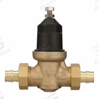 WILKINS Water Pressure Reducing Valve: 3/4 in Pipe Size, Cast Bronze, 15 psi to 75 psi, Double Union (MPN 34-NR3XLDUPEXF1960). Key specifications — Brand: WILKINS; Union Type: Double Union; Low-Lead Compliance: Low-Lead Compliant.