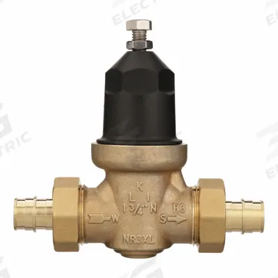 WILKINS Water Pressure Reducing Valve: 3/4 in Pipe Size, Cast Bronze, 15 psi to 75 psi - Standard Capacity Water Pressure Regulators