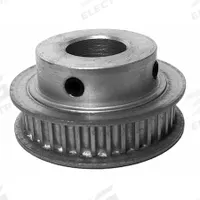 DAYTON Timing Pulley: Curvilinear, Fixed, For 6 mm Belt Wd, 30 Teeth, 3 mm Pitch, Aluminum (MPN 30-3M06-6FA5). Key specifications — Brand: DAYTON; Finish: Clear Anodized; For Belt Series: Powerhouse®.