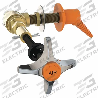 INSTOCK Fume Hood Fitting: Fume Hood Fittings, 2 3/4 in Overall Wd, 20 in Overall Lg