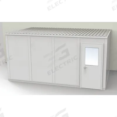 PORTA-FAB Modular In-Plant Office: 16 ft x 10 ft x 8 ft, 3 Walls, Vinyl-Covered Drywall - 3-Wall Unassembled In-Plant Offices