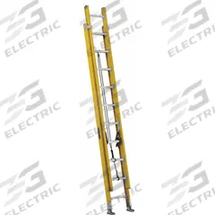 LOUISVILLE LADDER Extension Ladder: 20 ft Ladder Size, Fiberglass, 375 lb Load Capacity, 50 lb Wt (MPN FE4220HD). Key specifications — Color: Yellow; Brand: LOUISVILLE LADDER; Included Features: Mar-Resistant End Caps; Removable Fly: Fixed.