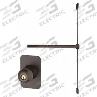 VON DUPRIN Surface Vertical Rod: 4 ft Max Door Wd, Bronze (MPN 2227K-4-313). Key specifications — attr1011860: Exit Device; attr1011837: VON DUPRIN; attr1011847: Surface Vertical Rod; attr1011858: Knob; attr1024139: Touchbar; attr1011835: Yes.