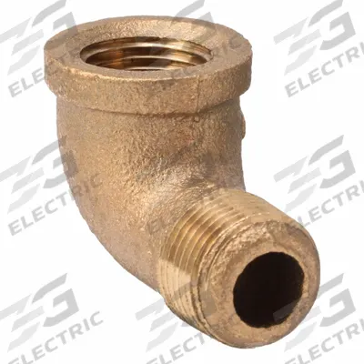 APPROVED VENDOR Metal Pipe Elbow: 90° Elbow, 3/8 in x 3/8 in, Class 125, None Brass, PTFE - Threaded Low-Pressure Pipe Fittings for Potable Water with Thread Sealant