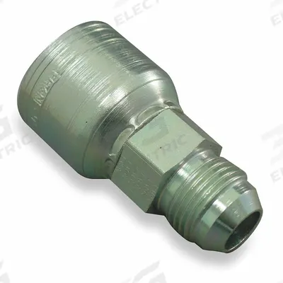 AEROQUIP Hydraulic Crimp Fitting: Steel x Steel, Straight, -10 For Hose Dash Size - Aeroquip Crimp Hydraulic Hose Fittings with JIC Connection