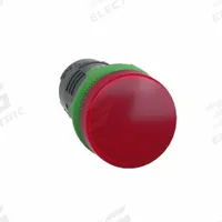 SCHNEIDER ELECTRIC Pilot Light: 22 mm Panel Mounting Hole Dia, LED, Red, XB5 (MPN XB5EVB4). Key specifications — Brand: SCHNEIDER.