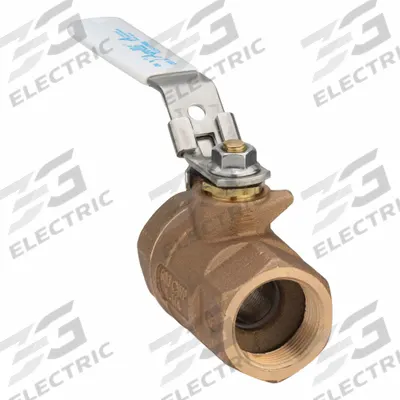 APOLLO Manual Two-Way Ball Valve: 1 1/4 in Size, Bronze, Straight, FNPT x FNPT - Bronze Ball Valves