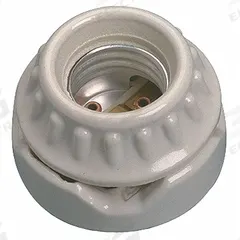 TEMPCO Socket-Mount Screw-In Base: 120/240V AC, Beige, 2-5/16 in, 2 5/16 in Dia, Ceramic (MPN CRK00016). Key specifications — Brand: TEMPCO; Overall Length: 2-5/16 in; For Use With: 4TDD1-4TDD9; Voltage: 120/240V AC; Material: Ceramic; Connection Type: Screw terminals; Color: Beige.