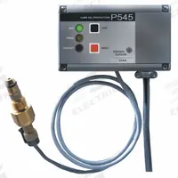 Electronic Lube Oil Pressure Control: 12.75 psi, 120 sec Delay, Alarm Circuit Included (MPN P545NCB-22C). Key specifications — Refrigerant Type: Non-Corrosive; Brand: JOHNSON CONTROLS; Input Voltage: 120V AC; For Compressor Brand: Copeland; Product Type: Electronic Lube Oil Pressure Control; Alarm Circuit Included: Yes.