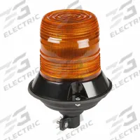 GROTE Flashing Beacon: Flashing Beacon, Amber, 6 5/8 in Overall Wd, 9 1/8 in Overall Ht, LED (MPN 78123). Key specifications — Operating Voltage: 12 to 24V DC; Number of Flash Patterns: 4; Mount Type: Screw; Brand: GROTE; Shape: Round; Lighting SAE Class Rating: SAE Class 2.