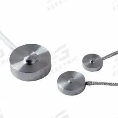 OMEGA Sub Mini Compression Load Cell: 25 lbf Load Cell Capacity, 5 ft Cable Lg, ± 0.250% Hysteresis (MPN LCKD-25). Key specifications — Brand: OMEGA; Repeatability: ±0.100%; Force Type: Compression; Hysteresis: ± 0.250%.