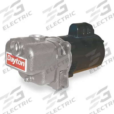 Dayton Centrifugal Pump: 115/230V AC, 78 ft Max Head - 1/8 to 1 HP Self-Priming Centrifugal Pumps