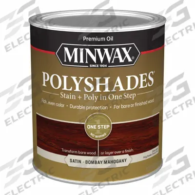 MINWAX Wood Stain: Wood Stain and Sealer, Interior, Oil, 1 qt Container Size, Wood - Combination Wood Stain & Sealers