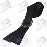 DICK MEDICAL SUPPLY Strap: 12 ft, Polypropylene, Double D-Ring, Black (MPN 250121 BK). Key specifications — Material: Polypropylene; Color: Black; Buckle Material: Metal; Brand: DICK MEDICAL SUPPLY; Product Type: Strap; Harness Type: Crossbody Strap.