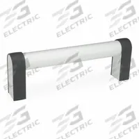 JW WINCO Pull Handle: Threaded Holes, Rear-Mount, 23.62 in Mounting Hole Center to Center, Silver (MPN 28W600AT0Q/A). Key specifications — Screw Size: M8; Brand: JW WINCO; Color: Silver; _Leg Style: Anodized Aluminum.