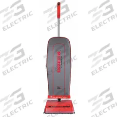 ORECK Upright Vacuum Cleaner: 12 in Cleaning Path Wd, 108 cfm Air Flow, 8 lb Wt, 40 ft Power Cord Lg (MPN U2000R-1). Key specifications — Vacuum Motor Type: Brushed; Includes Onboard Hose: Onboard Hose Included; Head Height Adjustment: 2 position; Brand: ORECK; Includes: Carrying Handle; Independent Brush Motor: No; Includes Battery & Charger: No; Broad Combined Bag/Bagless & HEPA: Standard Bag Vacuum.