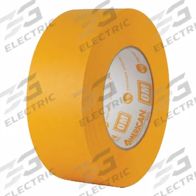 AMERICAN Masking Tape: OM, Orange, 1 7/16 in Roll Wd, 60 yd Overall Roll Lg, 7.1 mil Thick - High-Performance Masking Tape