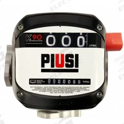 PIUSI Mechanical Fuel Meter: Fuel Meter, Mechanical, 1 in NPT, 24 gpm Flow Rate - Max - Meters for Fuel Transfer Pumps