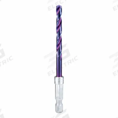 SPYDER Twist Drill Bit: 3/16", 137° Split Point, Black Oxide HSS - Spyder Mach-Blue Drill Bits