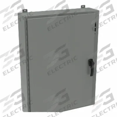 HAMMOND Disconnect Enclosure: NEMA 12/13/4, Powder-Coated Steel, 42 in x 31 in x 16 in - Disconnect Switch Electrical Enclosures