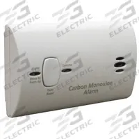 KIDDE Carbon Monoxide Alarm: Carbon Monoxide, Removable Battery, CO Detector, Electrochemical, 10 yr (MPN KN-COB-LP2). Key specifications — Sensor Type: Electrochemical; Volume Level: 85 dB @ 10 ft; Mount Type: Surface; Battery Size: AA; Alarm Setting: 30 ppm; Alert Type: Sound; Battery Location: Back; Brand: KIDDE.