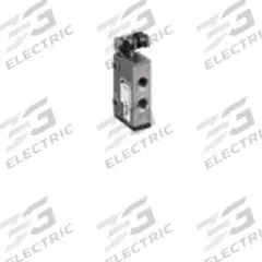 AVENTICS Manual Air Control Valve: Roller, Three-Way / Two-Position, Stainless Steel, 1/8 in BSPP (MPN 0820402002). Key specifications — attr1078735: Stainless Steel; attr1078772: Normally Closed; attr1078762: Manual Air Control Valve.
