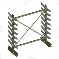 JARKE Cantilever Rack: Starter, Medium-Duty, 77 5/8 in x 34 in x 84 in, Straight Arm, 2 Usable Sides (MPN QT501D72). Key specifications — Arm Style: Straight; Brand: JARKE.