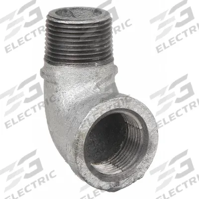 ANVIL Metal Pipe Elbow: 90° Elbow, 300 psi @ 150° F, 1/4 in x 1/4 in, Malleable Iron - Medium-Pressure Threaded Pipe Fittings