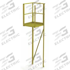 TRI-ARC Turn Platform: 8.5 ft Overall Ht, Steel (MPN UCT06242). Key specifications — Material: Steel; Color: Yellow; Brand: TRI-ARC.