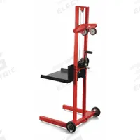 DAYTON Platform Lift Truck: 500 lb, 1/4 in to 55 in, Steel, 20 in L x 20 in W Platform, Hand Winch (MPN 26Y453). Key specifications — Brand: DAYTON; Caster/Wheel Configuration: (4) Axle-Mounted.