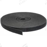 VELCRO BRAND Perforated Back to Back Strap: 75 ft Lg, 0.5 in Wd, 50 lb Tensile Strength, Black (MPN .500X9K1WP/25). Key specifications — Material: Nylon; Color: Black.