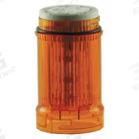 EATON Tower Light Module: Flashing, 110/120V AC, Amber, 43 mm Overall Dia, 3 in Overall Ht, SL4 (MPN SL4-BL120-A). Key specifications — Brand: EATON; Compatible with Series: SL4; Lens Color: Amber; Operating Voltage: 110/120V AC; Manufacturer Part Number: SL4-BL120-A.